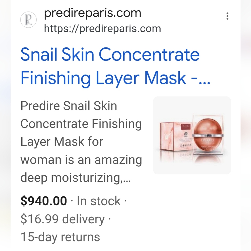NIB-Snail Skin Concentrate Finishing Layer Mask - Picture 10 of 10